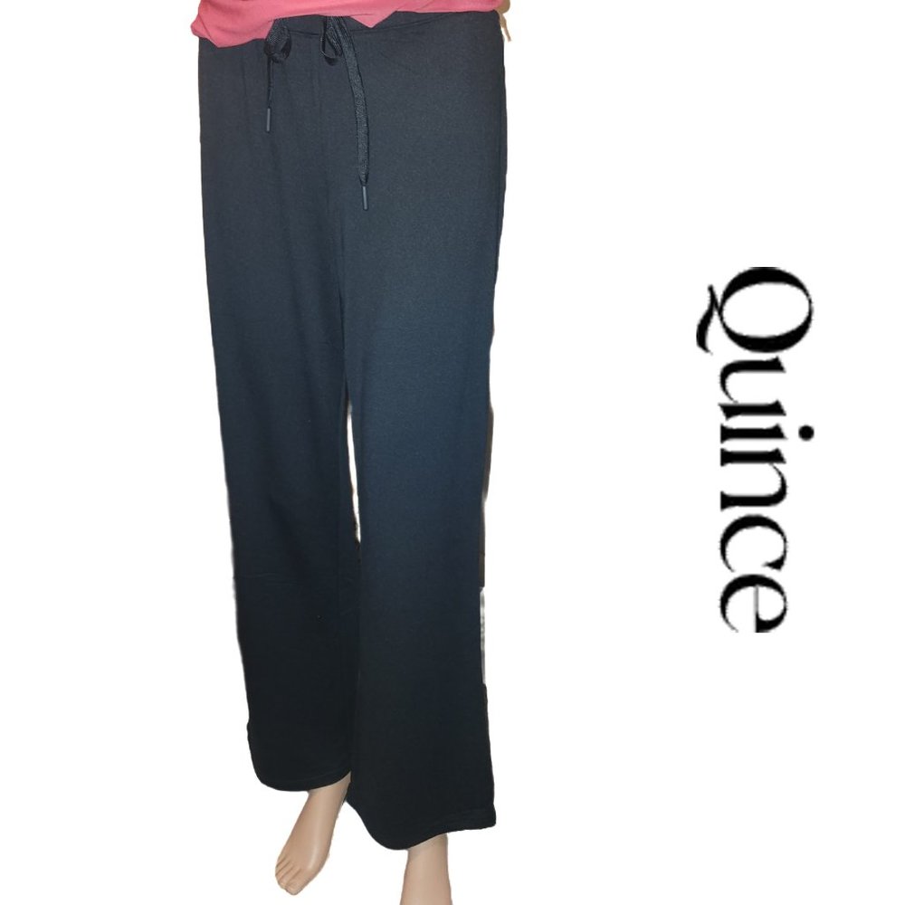Quince Flowknit Wide Leg Pant NWT Black Small NWT Black Small